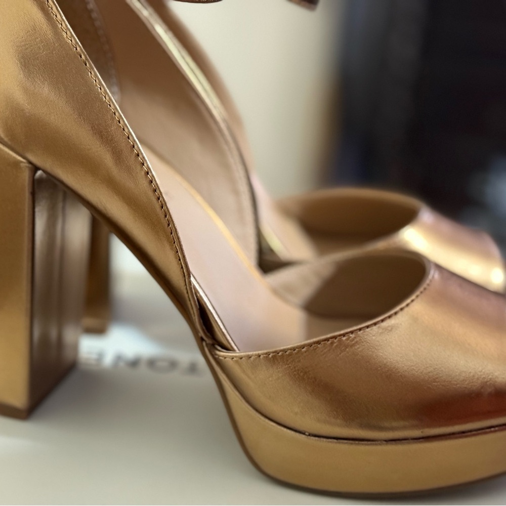 Sun + Stone Bronze Heels - Picture 5 of 6